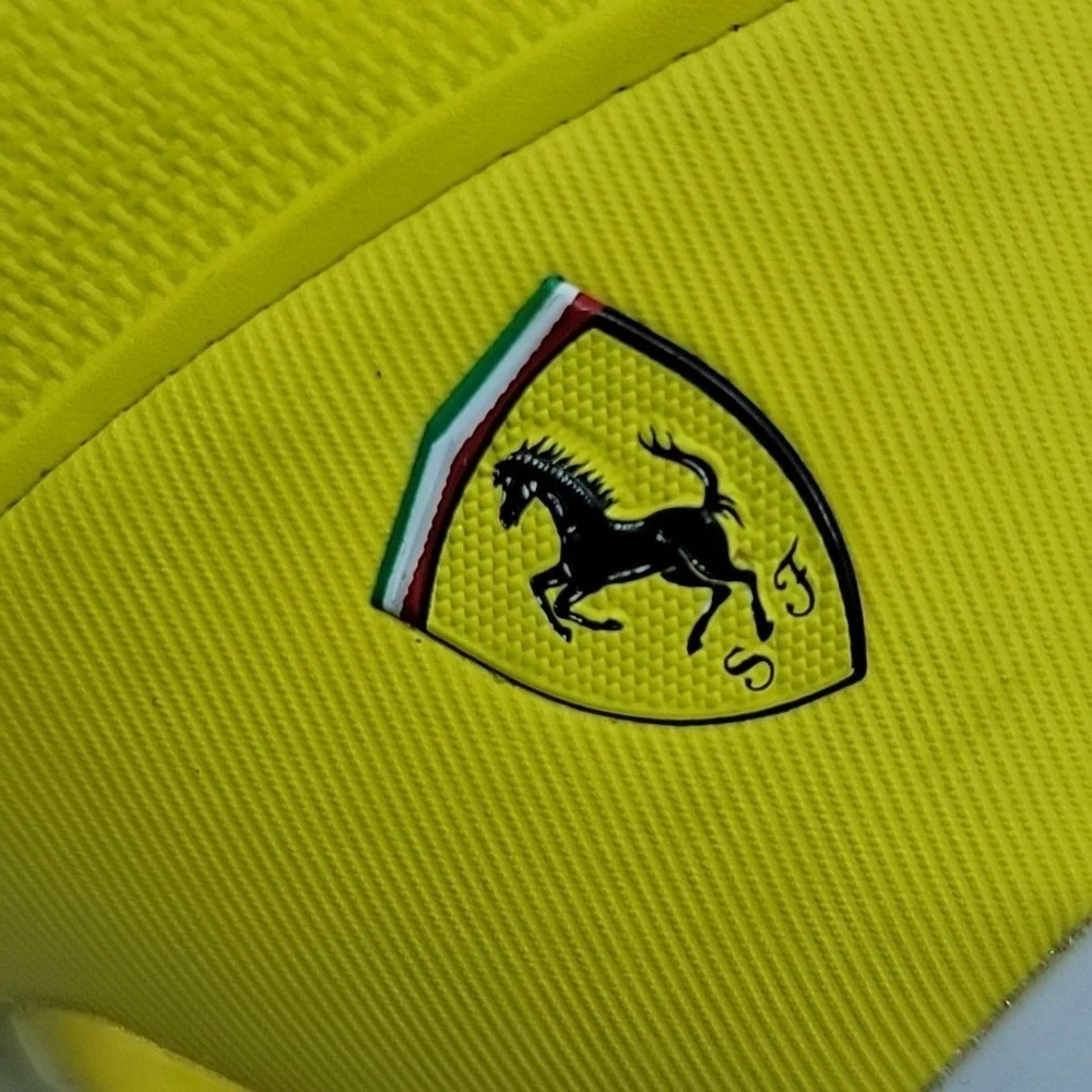 PUMA EvoSpeed Ferrari Sneaker Motorsport Shoe Vibrant Yellow Black Womens US 9.5